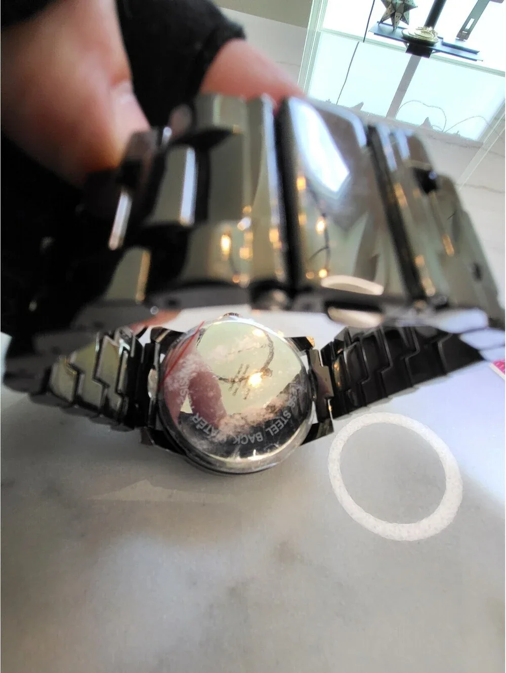 Men's Quartz Watch Working New Battery Automobilia 48mm Bardahl Oil Works EUC